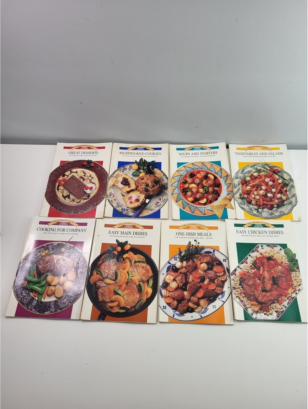 Canadian Living Magazine Cookbook Lot x8 - Vintage Recipe Books Cooking